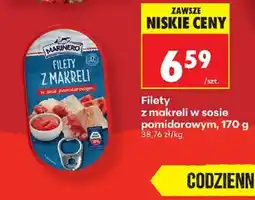 Biedronka Filety z makreli w sosie pomidorowym oferta