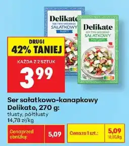 Biedronka Ser sałatkowo-kanapkowy Delikate oferta