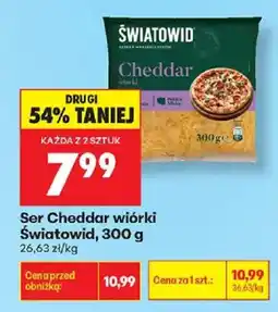 Biedronka Ser Cheddar wiórki Światowid oferta
