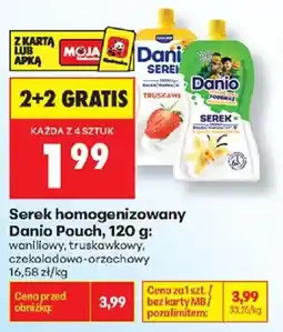 Biedronka Serek homogenizowany Danio Pouch oferta