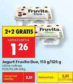 Biedronka Jogurt Fruvita Duo oferta
