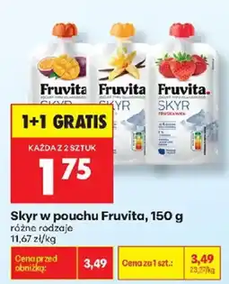 Biedronka Skyr w pouchu Fruvita oferta