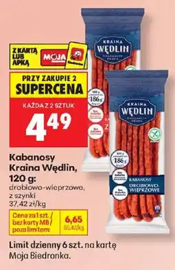 Biedronka Kabanosy Kraina Wędlin oferta