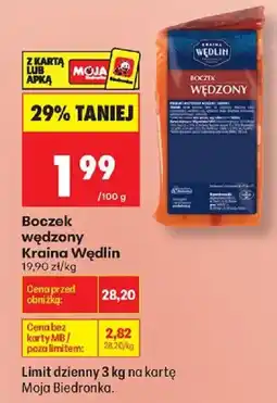 Biedronka Boczek wędzony Kraina Wędlin oferta