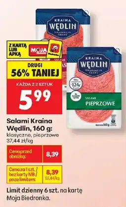 Biedronka Salami Kraina Wędlin oferta