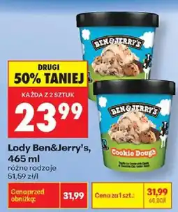 Biedronka Lody Ben&Jerry's oferta