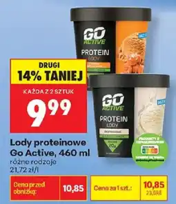 Biedronka Lody proteinowe Go Active oferta