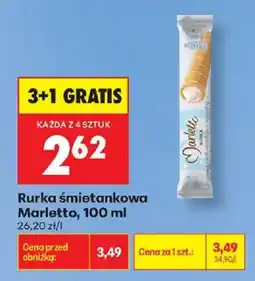 Biedronka Rurka śmietankowa Marletto oferta