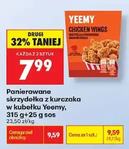 Biedronka Panierowane skrzydełka z kurczaka w kubeciku Yeemy oferta