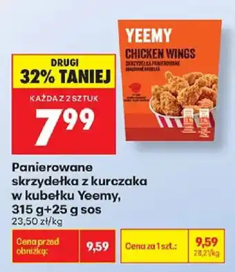 Biedronka Panierowane skrzydełka z kurczaka w kubeciku Yeemy oferta