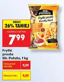 Biedronka Frytki proste Mr. Potato oferta