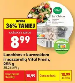 Biedronka Lunchbox z kurczakiem i mozzarellą Vital Fresh oferta