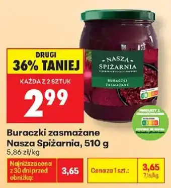 Biedronka Buraczki zasmażane Nasza Spiżarnia oferta