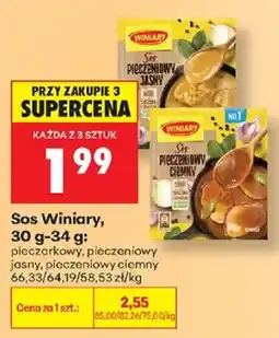 Biedronka Sos Winiary, pieczarkowy, pieczeniowy jasny, pieczeniowy ciemny oferta