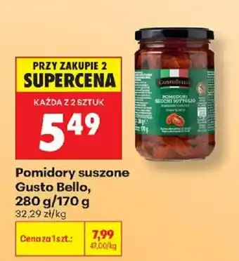 Biedronka Pomidory suszone Gusto Bello oferta