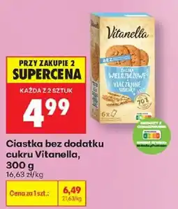 Biedronka Ciastka bez dodatku cukru Vitanella oferta