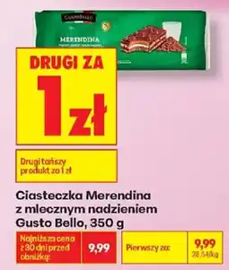 Biedronka Ciasteczka Merendina z mlecznym nadzieniem Gusto Bello oferta