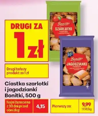 Biedronka Ciastka szarlotki i jagodzianki Bonitki oferta