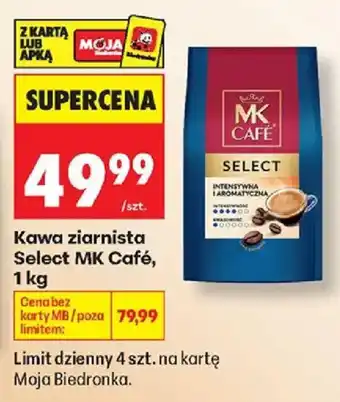 Biedronka Kawa ziarnista Select MK Café oferta