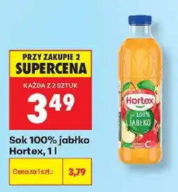 Biedronka Sok 100% jabłko Hortex oferta