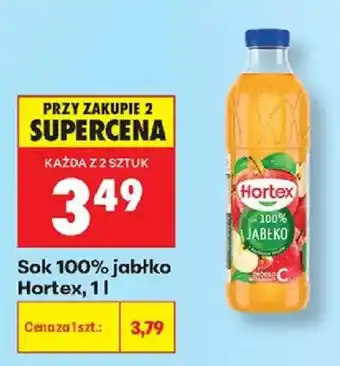 Biedronka Sok 100% jabłko Hortex oferta