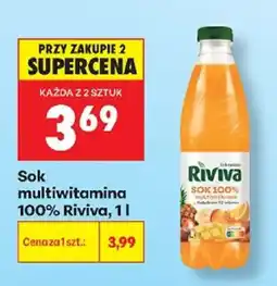Biedronka Sok multiwitamina 100% Riviva oferta