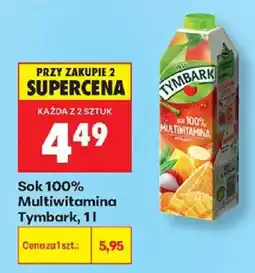 Biedronka Sok 100% Multiwitamina Tymbark oferta