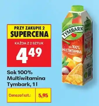 Biedronka Sok 100% Multiwitamina Tymbark oferta