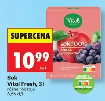 Biedronka Sok Vital Fresh oferta