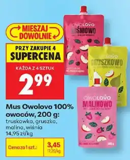Biedronka Mus Owolovo 100% owoców oferta