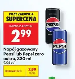 Biedronka Napój gazowany Pepsi lub Pepsi zero cukru oferta