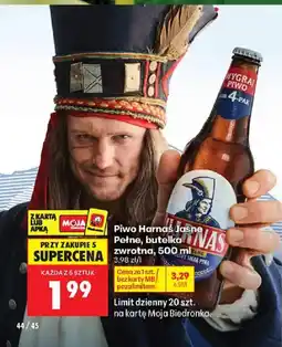 Biedronka Piwo Harnas Jasne Pełne oferta