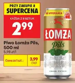 Biedronka Piwo Łomża Pils oferta