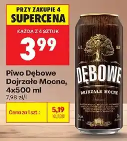 Biedronka Piwo Dębowe Dojrzałe Mocne oferta