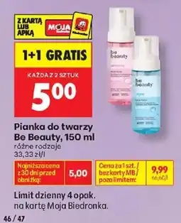 Biedronka Pianka do twarzy Be Beauty oferta