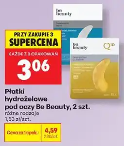 Biedronka Płatki hydrożelowe pod oczy Be Beauty oferta