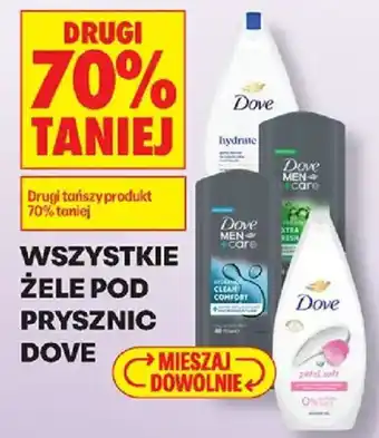 Biedronka Żele pod prysznic Dove oferta