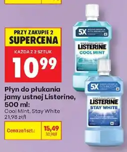 Biedronka Płyn do płukania jamy ustnej Listerine oferta