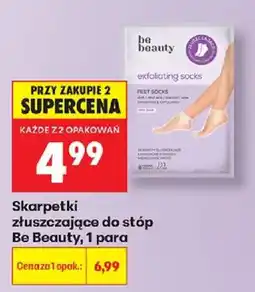 Biedronka Skarpetki złuszczające do stóp Be Beauty oferta