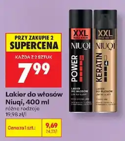 Biedronka Lakier do włosów Niuqi oferta