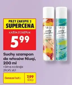 Biedronka Suchy szampon do włosów Niuqi oferta
