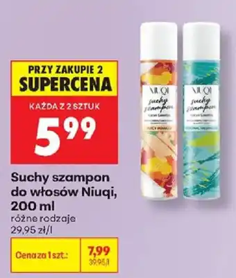 Biedronka Suchy szampon do włosów Niuqi oferta
