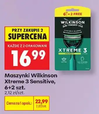 Biedronka Maszynki Wilkinson Xtreme 3 Sensitive oferta