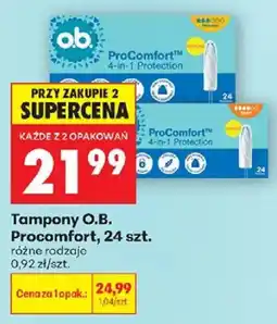 Biedronka Tampony O.B. Procomfort oferta