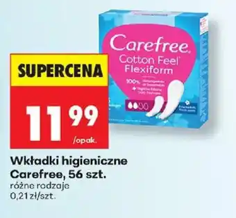 Biedronka Wkładki higieniczne Carefree oferta