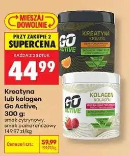 Biedronka Kreatyna lub kolagen Go Active oferta
