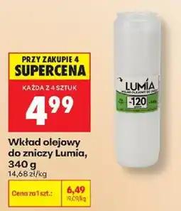 Biedronka Wkład olejowy do zniczy Lumia oferta