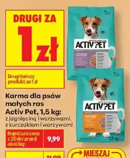 Biedronka Karma dla psów małych ras Activ Pet oferta