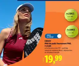 Lidl CRIVIT Pilki do padla Tournament PRO oferta