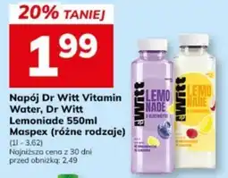 Hitpol Napój Dr Witt Vitamin Water, Dr Witt Lemoniade oferta